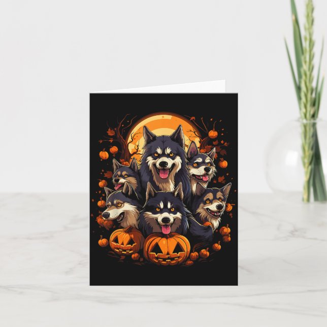 Carte Chemise Halloween Dogs2 (Devant)