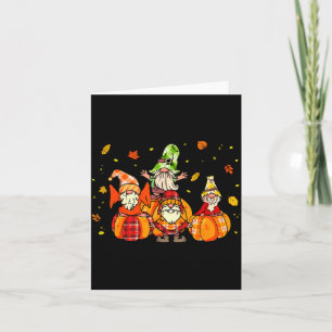 Carte Chemise Happy Fall Yall Buffalo Citrouille Gnome d