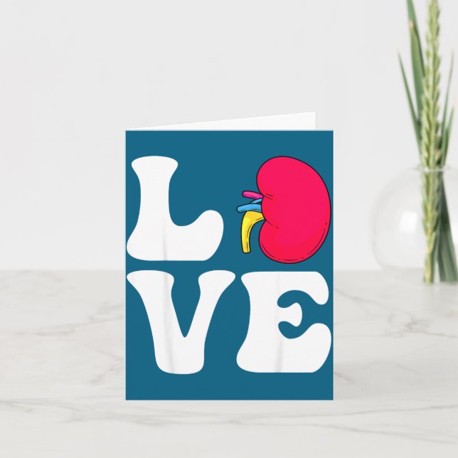 Carte Chemise Infirmière en Néphrologie Saint-Valentin D (Devant)