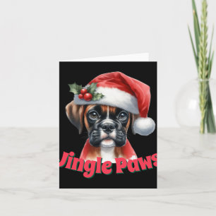 Carte Chemise Jingle Paws Et Boxer Dog Joy T
