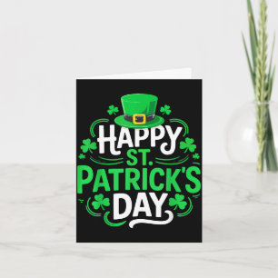 Carte Chemise joyeuse de la Saint-Patrick drôle hommes i