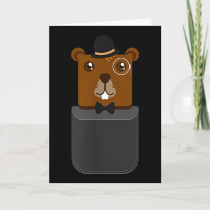 Carte Chemise Joyeuse Fête Du Marmotte Dans Votre Pochet