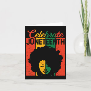 Carte Chemise Juneteenth Afro Femmes Noires 1865 Indépen