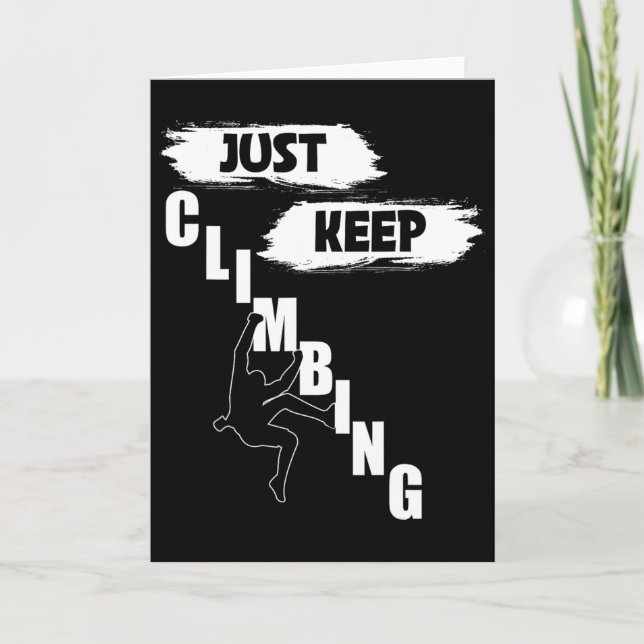 Carte Chemise Just Keep Climbing,escalade S,just Keep Cl (Devant)