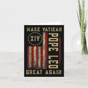Carte Chemise Make Vatican Great Again, Pape Leo Xiv Ame