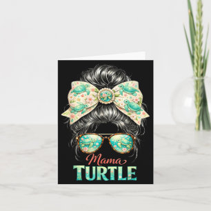 Carte Chemise Maman Tortue Vie Marine Été Océan Cadeau M