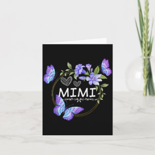 Carte Chemise Mimi pour femmes avec papillons Fête des m