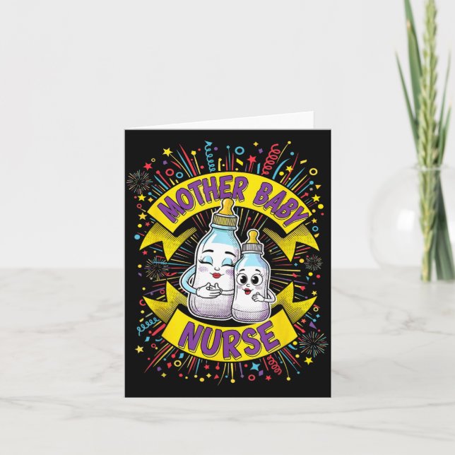 Carte Chemise Nouvel An, Bouteilles Png d'infirmière Pou (Devant)