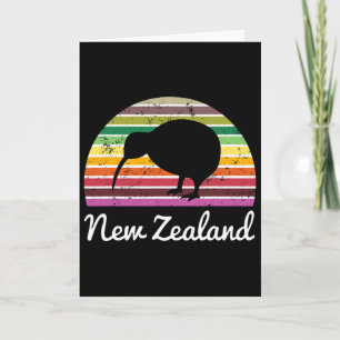Carte Chemise Nouvelle-Zélande Oiseau Kiwi Cadeau de vac
