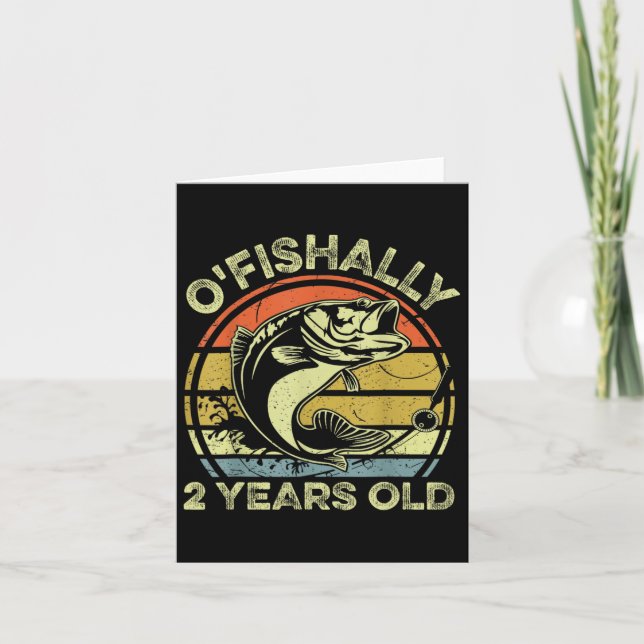 Carte Chemise Ofish 2 Ans 2e Anniversaire Pêche Re (Devant)