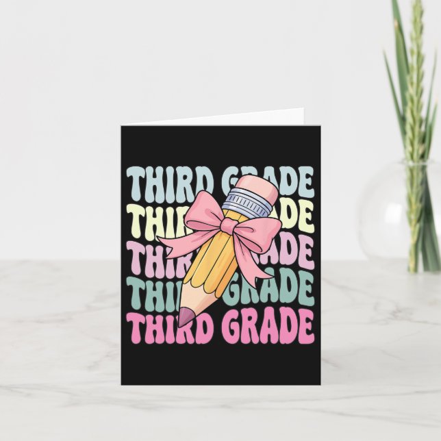 Carte Chemise premier jour d'école troisième année Coque (Devant)