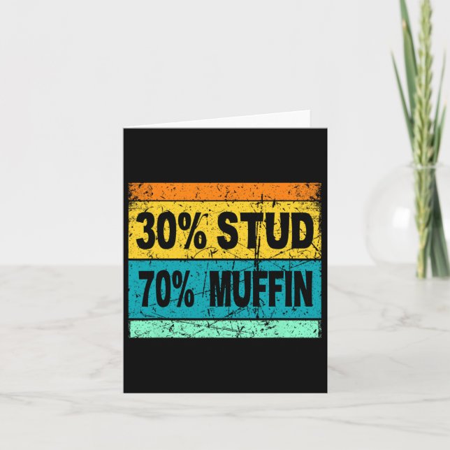 Carte Chemise Rétro 30 Stud 70 Muffin Shirt Stud Muffin  (Devant)