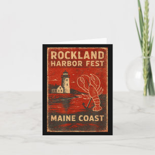 Carte chemise Rockland harbor fest homard phare principa