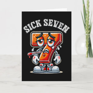 Carte Chemise Sick Seven Meme Tee Six Seven Fun Wordplay