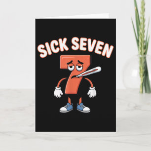 Carte Chemise Sick Seven Meme Tee Six Seven Fun Wordplay