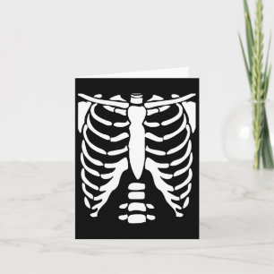 Carte Chemise squelette Halloween Costume Rib Cage Anato
