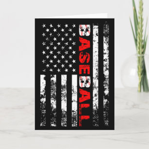 Carte Chemise T Équipe Baseball Drapeau Américain_3