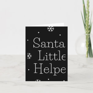 Carte Chemise T Petit Aide du Père Noël