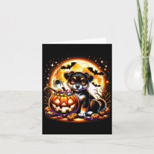 Carte Chemise T-shirt pour chiot Halloween4