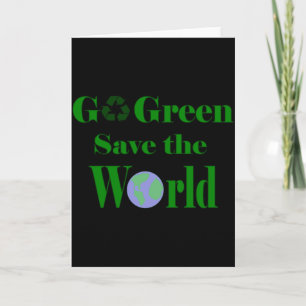 Carte Chemise T-shirt Va Vert Sauver Le Monde