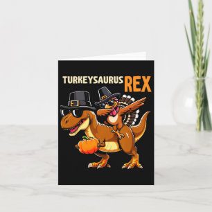 Carte Chemise Thanksgiving Pour Enfants Turkeysaurus Rex