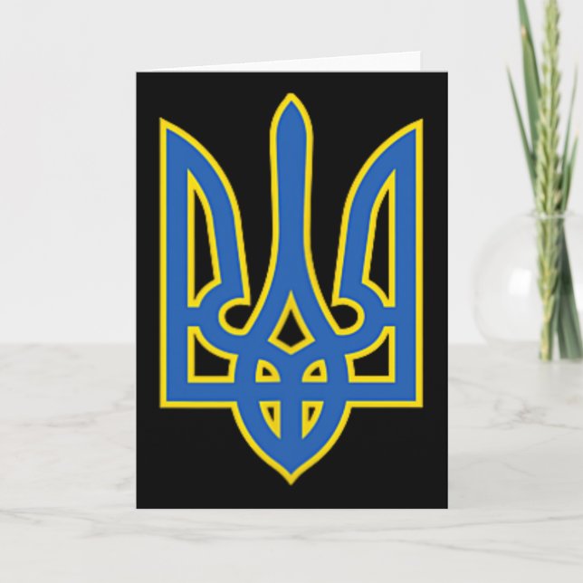 Carte Chemise Trident ukrainienne Tryzub Armée ukrainien (Devant)