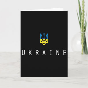Carte Chemise Ukraine Ukrainien Tryzub Drapeau Trident M