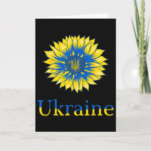 Carte Chemise ukrainienne Ukrainiens mignons Tournesol R