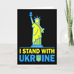 Carte Chemise Usa Liberté Ukraine Je suis avec l'Ukraine