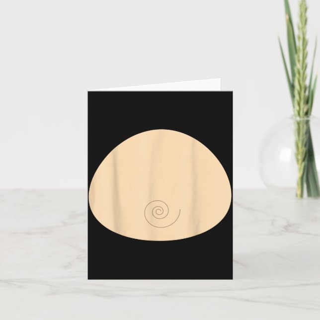 Carte Chemise Ventre de Singe Drôle Halloween (Devant)