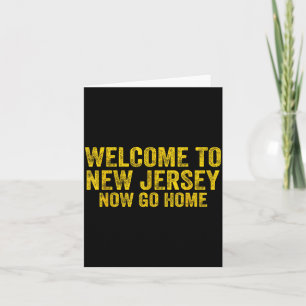 Carte Chemise Vintage Bienvenue dans le New Jersey Maint