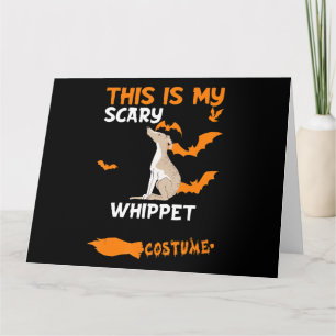 Carte Chemise Whippet Costume Halloween Lazy Scary Chien