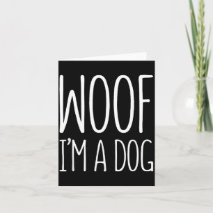 Carte Chemise Woof A Dog Hommes Femmes Enfants Costume d