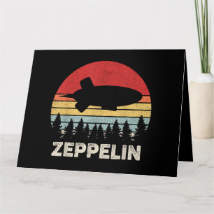Carte Chemise Zeppelin Rétro Vintage Dirigeable Aéronef
