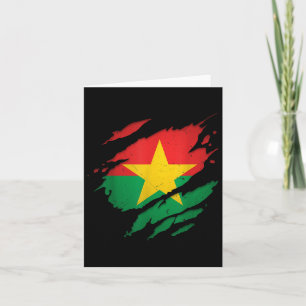 Carte Chemises Burkinabé fières _ Burkina Faso déchiré 