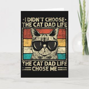 Carte Chemises Cat Dad pour hommes drôles Cat Dad Fête d