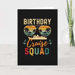 Carte Chemises de croisière d'anniversaire 2025 Équipe V