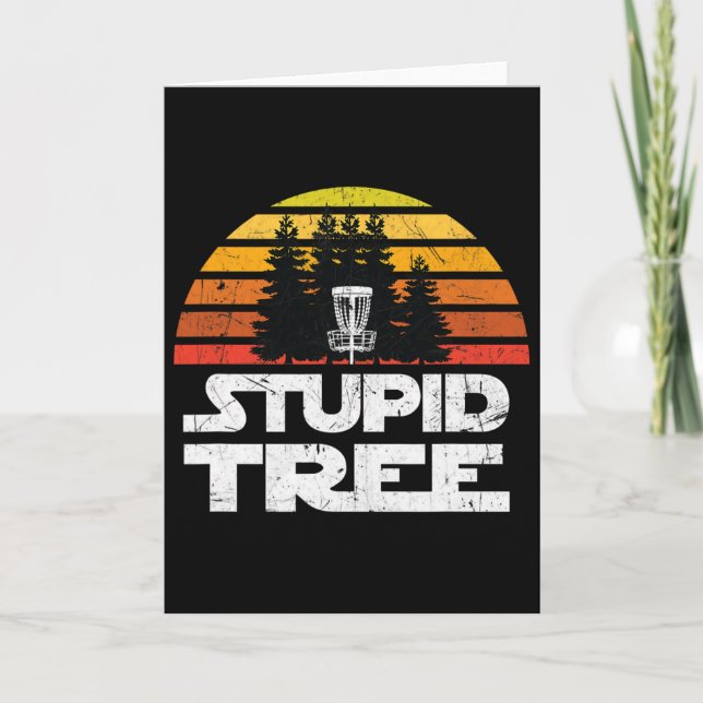 Carte Chemises de Disc Golf pour hommes Stupid Tree Fris (Devant)