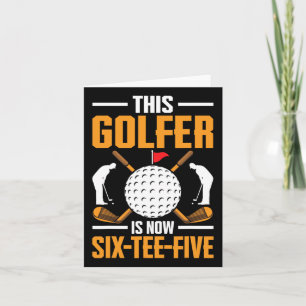 Carte Chemises De Golf Anniversaires Pour Hommes 65E Ans