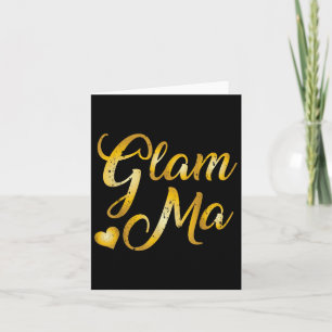 Carte Chemises de la fête des mères Glam Ma Heart Tees M