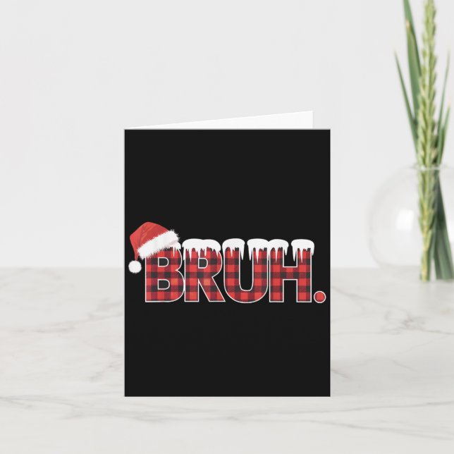 Carte Chemises De Noël Pour Femmes Brouh Rouge Plaid Buf (Devant)