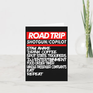 Carte Chemises de road-trip en famille Vacances drôles É