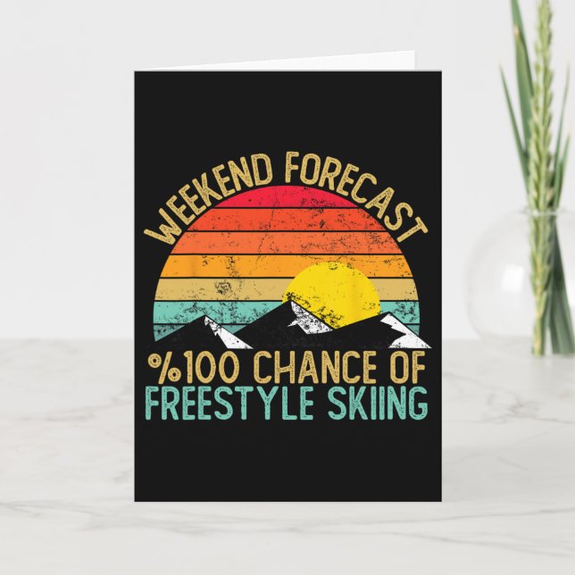 Carte Chemises de ski Freestyle pour prévisions de week- (Devant)