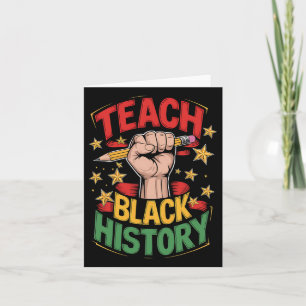 Carte Chemises d'enseignant d'histoire noire Mois de l'h