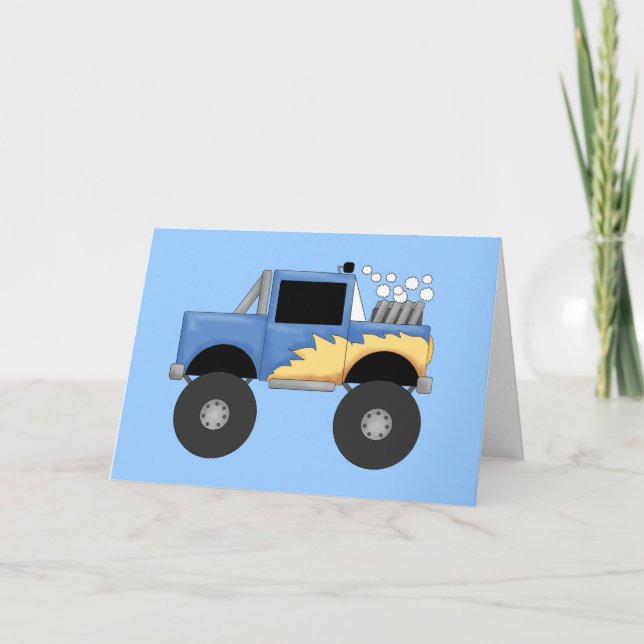 Carte Chemises et cadeaux Blue Monster Truck (Devant)