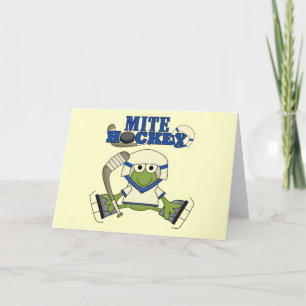 Carte Chemises et cadeaux de hockey bleu Mite