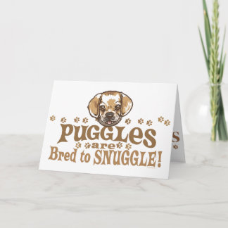 Carte Chemises et cadeaux de Puggle de câlin