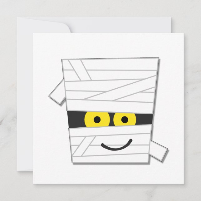 Carte Chemises et cadeaux pour la momie d'Halloween (Devant)