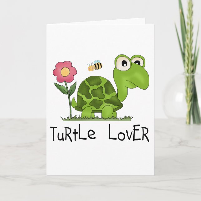 Carte Chemises et cadeaux Tortue Lover (Devant)