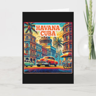 Carte Chemises Havana Cu Voyage en Famille Touriste Vint